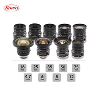 Objectif industriel KOWA 5MP 1" HC LM16HC à focale fixe, monture C, asphérique, avec revêtement antireflet, personnalisable OEM, garantie 3 ans
