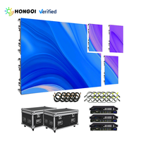 Pantalla LED Portátil P3.91 P2.6 P2.5 para Interiores y Exteriores, Panel de Visualización LED para Alquiler, Fondo para Eventos, Iglesia, Video Wall LED