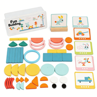 Nuevo Juego Creativo de Ensamblaje de Formas Geométricas, Bloques de Construcción de Combinación de Formas, Rompecabezas, Juguetes Educativos Tempranos para Niños y Niñas