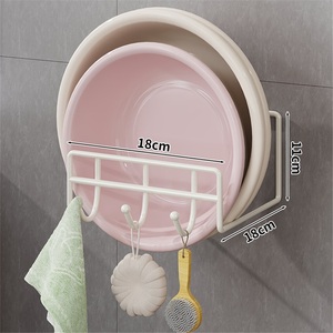 Modern Corner Bathroom Washbasin Rack with Punch-Free Countertop Installation Zinc Alloy Storage Shelf - Product Image 2