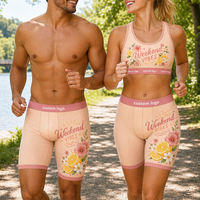 Caleçons et boxers pour hommes personnalisés OEM, motif agrumes estival, respirants, doux, à jambe longue, anti-frottement, sous-vêtements pour couples