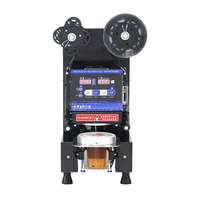 Machine d'emballage et de scellage de gobelets entièrement automatique de marque Dingsheng, 110-220V, compatible avec toutes les boutiques de thé à bulles