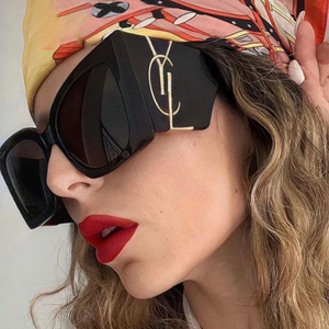 <span class=keywords><strong>Lunettes</strong></span> de soleil <span class=keywords><strong>tendance</strong></span> Partagas pour femmes, monture surdimensionnée œil de chat, protection UV400, avec logo personnalisé, vente en gros - Product Image 2