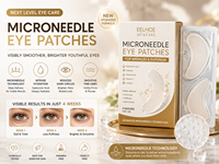 Nouveaux patchs oculaires micro-cristallins pour restaurer la condition des yeux, réduire les rides et atténuer les cernes