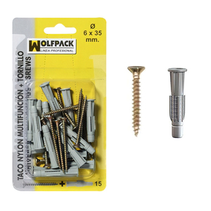 Tassello Multiuso + Vite MU 8x50 mm. (10 Pezzi) - Product Image 1