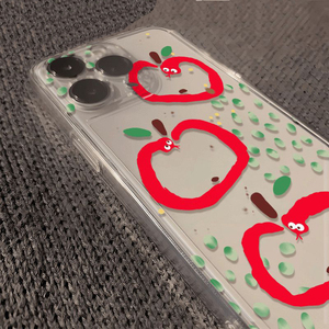 <span class=keywords><strong>Funda</strong></span> Protectora para Teléfono Móvil con Diseño de Serpiente y Estampado de Manzana, Resistente a Impactos, de TPU, para <span class=keywords><strong>iPhone</strong></span> X, <span class=keywords><strong>Xr</strong></span>, Xs, 11, 12, 13, 14, 15, 16, 17 Pro Max Air - Product Image 3