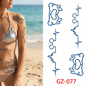 Tatuaggio a base di succo di erbe a lunga durata, anti-sfregamento, realistico, con motivo tradizionale giapponese a drago per adulti - Product Image 5