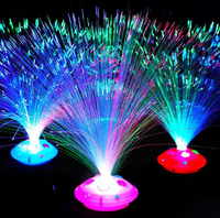 Lampe LED à fibres optiques en forme de fleur, lumière colorée pour la rentrée scolaire, les fêtes et l'extérieur – Offre Spéciale