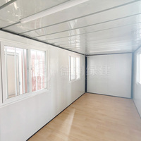 Maison conteneur pliable directement de l'usine, kit de maison préfabriquée modulaire de 20 pieds, petite maison isolée en acier, bureau mobile