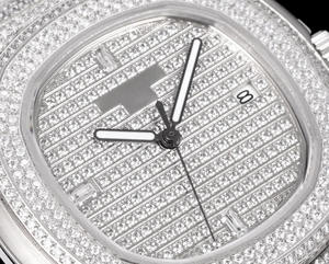 Nuevo Reloj Mecánico de Moissanita 2026, con Diamantes Blancos Incrustados en Toda la Superficie, Elegante Reloj de Fiesta, Resistente al Agua - Product Image 1