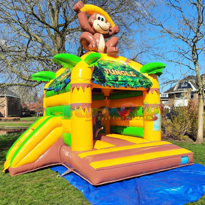 Commercial kids outdoor party jumpers bounce <b>house</b> <b>inflatable</b> jungle castle chateau gonflable safari pour enfants - Product Image 2