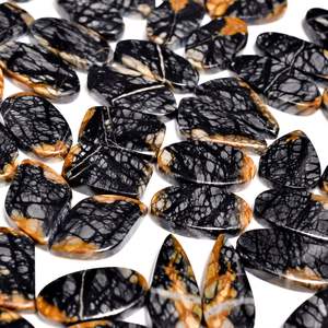 Natural Picasso jaspe par cabujón piedra preciosa Picasso jaspe piedra preciosa venta al por mayor lote mezcla forma y tamaño para la fabricación de joyas - Product Image 5