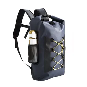 Roll-top Recreation Dry Waterproof Backpack Outdoor Sports Backpack for Kayaking Boating Hiking