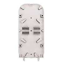 Plateau de raccordement à 24 fibres optiques en ABS noir pour cadre de distribution de fibres FTTH ODF FSP-24A