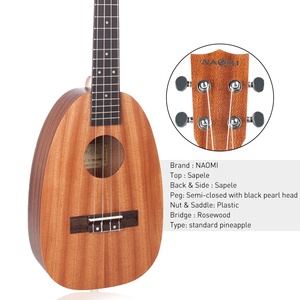 <span class=keywords><strong>Ukelele</strong></span> Tenor en forma <span class=keywords><strong>de</strong></span> <span class=keywords><strong>piña</strong></span> <span class=keywords><strong>de</strong></span> 26 pulgadas, <span class=keywords><strong>de</strong></span> madera mate, <span class=keywords><strong>ukelele</strong></span> personalizado - Product Image 2
