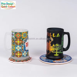 Tazas de Vidrio con Diseño de <span class=keywords><strong>Sevilla</strong></span>, Portugal, con Posavasos, Recuerdo Cultural, para el Hogar, <span class=keywords><strong>Bar</strong></span> y Viajes - Product Image 1