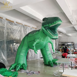 Decoración para Zoológicos, Dinosaurios Inflables Verdes, Dinosaurios Inflables Personalizados para Decoración de Inauguraciones - Product Image 1