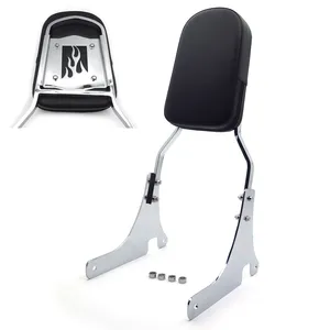 It is suitable for Kawasaki mt136 motorcycle refitted with stainless steel + artificial leather U-shaped back shelf back rest