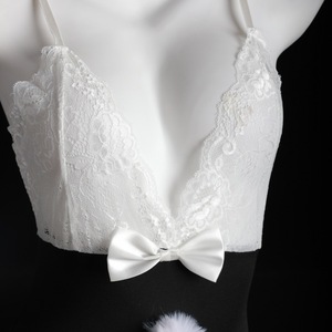 Combinaison sexy Lemon Story Bunny Girl à entrejambe ouvert, costume de fantaisie pour femmes, tenue de jeu de rôle - Product Image 1