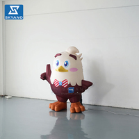 Modèle de poulet gonflable géant personnalisé pour la promotion en plein air et la décoration d'événements
