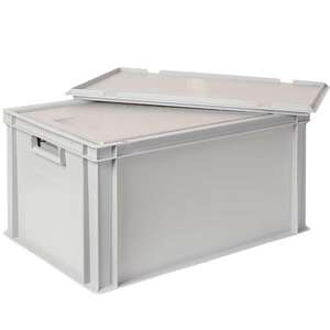 EPS-Caja térmica en Eurobox Mit Deckel, LxBxH 600x400x320 Mm, Grau - Product Image 1