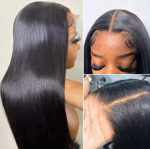 Cheveux humains vierges brésiliens Remy, cuticules alignées, brun clair, sans colle, pour perruque, longueur longue, pour dentelle HD 13x6 13x4 - Product Image 4