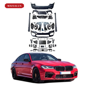 Precios de fábrica 2021-2023 para <span class=keywords><strong>BMW</strong></span> 5 Series G30 G38 LCI, actualización a <span class=keywords><strong>M5</strong></span>, Kit de carrocería ancha con faldones laterales de guardabarros de parachoques trasero delantero - Product Image 1