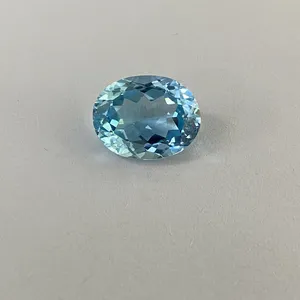 2.1 Carat 7*9 Mm Natuurlijke Topaas Sky Blue Topaz Oval Cut Aaa Kwaliteit Losse Gemstone Topaz Voor Verkoop