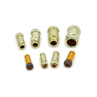 Conector Circular de la Serie PC Roscado Ruso, Carcasa de Aleación de Aluminio, Contactos Chapados en Oro, IP66