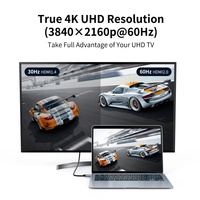 OEM 4K 60Hz USB C a HDMI Video Audio Cable trenzado para MacBook Pro y iPad Pro y Samsung y más