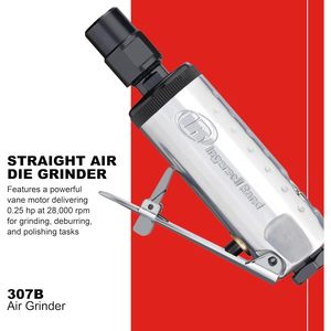 เครื่องเจียรลม Ingersoll Rand 307B 1/4 โคลเล็ต แบบตรง พร้อมสวิตช์แบบก้านโยก ระบายลมด้านหลัง - Product Image 2