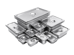 1/4 <span class=keywords><strong>gastronorm</strong></span> thép không gỉ gn container 6.5cm chiều sâu hình chữ nhật thực phẩm tự chọn Pan nhà máy giá cho khách sạn & nhà hàng sử dụng - Product Image 2