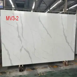 Hot-sale Calacatta White Artificial Stones Quartz Slabs For Wholesale/construction Kitchen Countertops