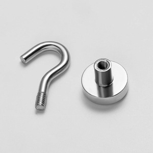 Magnetic <b>Hooks</b> Iron Single <b>Hook</b> 15mm 20mm 25mm 1-3kg Load Kitchen Door Refrigerator No Drilling Required - Product Image 2