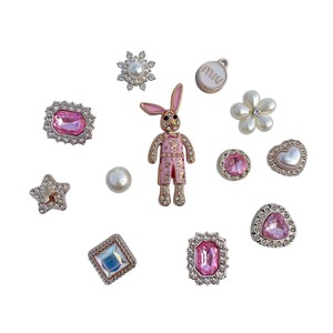 En gros Jibbitzs personnalisés, accessoires pour chaussures à trous, décorations pour femmes, boucles <span class=keywords><strong>de</strong></span> chaussures DIY, ornements <span class=keywords><strong>de</strong></span> chaussures en caoutchouc, un ensemble à clipser - Product Image 5