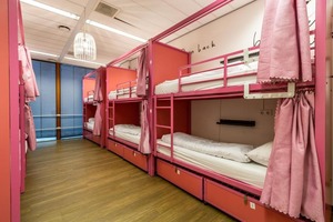 Cama Moderna de Metal y Madera para Dormitorio, Estilo Loft, Cama Cápsula para Estudiantes, Hostales y Hospitales - Product Image 6