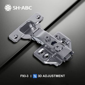 Corner <strong>Hinge</strong> for Aluminum Doors Frame Concealed Hydraulic Soft Close 105 <strong>Degree</strong> Folding Furniture <strong>Hinge</strong> for Home Office - Product Image 1