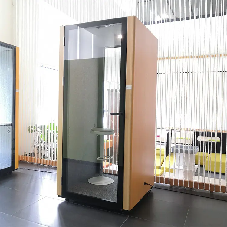 2024 new Commercial office acoustic meeting pods booth seating mobile acoustic office phone booth office silent room