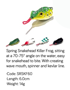 Señuelo Artificial de PVC Suave con Forma de Rana Cabeza de Serpiente para Pesca en Agua Salada y Dulce - Product Image 6