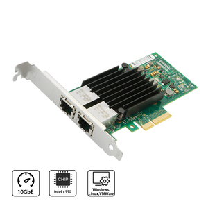 Adaptador de Red Convergente Ethernet de Cobre <span class=keywords><strong>PCI</strong></span> <span class=keywords><strong>4x</strong></span> con Doble Puerto RJ45 de 10G Intel X550 T2 OEM de Fábrica, X550T2 10000Mbps para Servidor PCCHON - Product Image 5