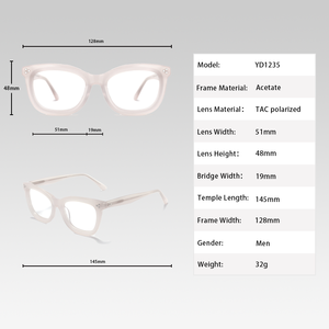 Kính mắt thời trang giá gốc, kiểu mắt mèo, gọng acetate, cổ điển, chống ánh sáng xanh, cận thị, tròn, đen, unisex dành cho nữ - Product Image 4