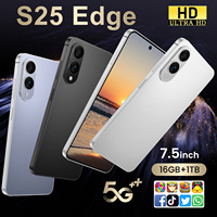 Nuevo modelo en oferta, precio ultrabajo, pantalla ultra grande original de 7.5 pulgadas, smartphone S25 Edge versión global 5G, doble SIM, 108MP