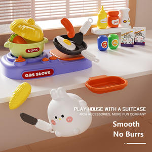 3 in 1 Preschool Kids Classic Play House <b>Toy</b> Learning <b>Toys</b> <b>Kitchen</b> Chef Makeup Doctor Role Playing Game Pretend Kit Set - Product Image 3