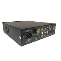 Gran oferta clase D mini escritorio Bluetooth FM DC24V audio sonido PA sistema dispositivo mezclador amplificador con control RS232