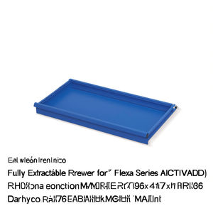Fami Fully Extractable Drawer For Flexa Series <b>Cabinets</b> 906x447x136 Mm Dark <b>Grey</b> Ral7000 - Product Image 3