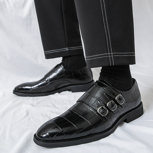Nouveautés 2026 – Chaussures habillées en cuir pour hommes, noires <span class=keywords><strong>et</strong></span> blanches, style Oxford, à enfiler, pour le bureau <span class=keywords><strong>et</strong></span> les occasions formelles, mocassins - Product Image 4