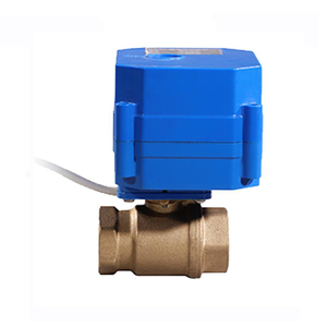 Vanne à boisseau sphérique électrique motorisée 24V DC CR2 à 2 fils, 1/2 pouce, 3 voies, port en L, retour automatique, en laiton, pour le contrôle du débit d'eau - Product Image 6