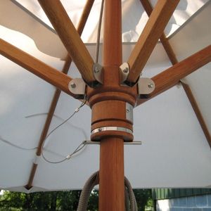 Parasol de jardin en bois dur blanc et rouge, résistant au soleil, de 2m et 3m, pour l'extérieur, idéal pour la Russie et <span class=keywords><strong>Erdinger</strong></span> - Product Image 3
