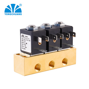 Yongchuang YCZ series ทองเหลืองสแตนเลส Manifold สําหรับกาแฟเอสเพรสโซ่ไอน้ําวาล์วขดลวดแม่เหล็กไฟฟ้า 24 V AC220V - Product Image 3