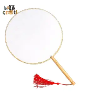 Hoye Ambachten Hot Koop Chinese Stijl Zijde Fan Bruiloft Dans Accessoires Ronde Hand Fan